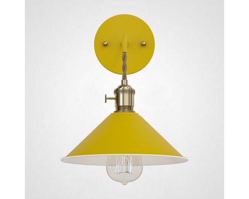 Бра с подвесным плафоном BRAID WALL Yellow