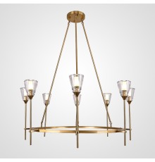 Люстра на штанге TORCHE DE VERRE Round Chandelier 8 ImperiumLoft