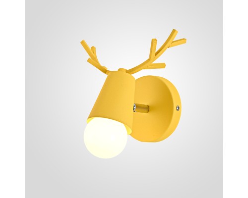 Бра с рожками DEER A Yellow
