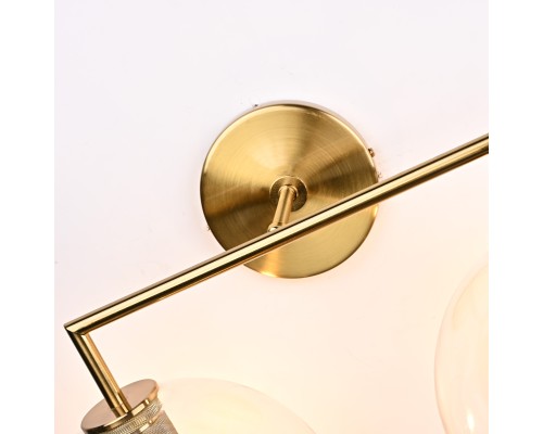 Бра RH Utilitaire Globe Shade Double Sconce Brass