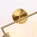 Бра RH Utilitaire Globe Shade Double Sconce Brass