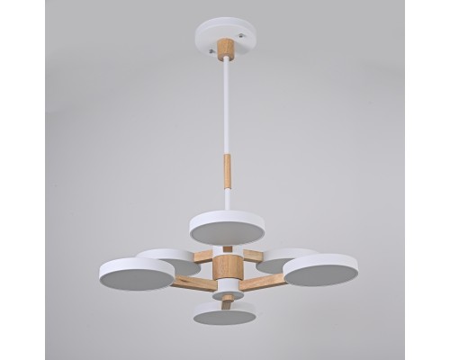 Люстра на штанге TURNA DBL L6 White ImperiumLoft