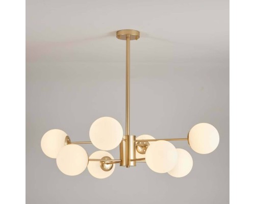 Люстра на штанге ROUNDI BRASS L8 ImperiumLoft