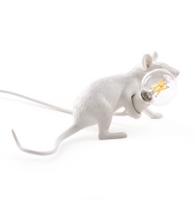 Настольная лампа Mouse Lying белый ImperiumLoft