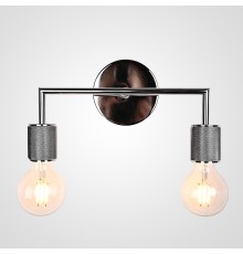 Бра RH Utilitaire Double Sconce Silver ImperiumLoft