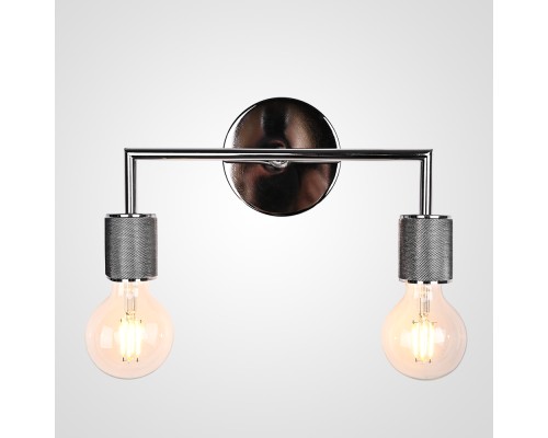 Бра RH Utilitaire Double Sconce Silver