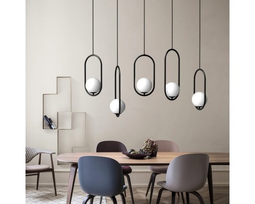 Подвесной светильник Matthew McCormick hoop 50 Silver MILA Pendant