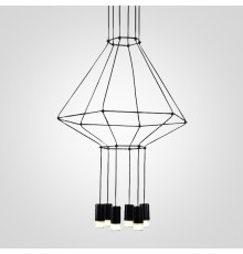 Подвесной светильник Via Wireflow polyhedral 0307 Pendan Light ImperiumLoft