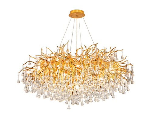 Подвесная люстра Droplet Chandelier circle D80 ImperiumLoft