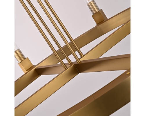 Люстра на штанге CANELLE Round Chandelier 8 Modern Brass