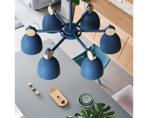 Люстра на штанге ROLLA 6 Gray