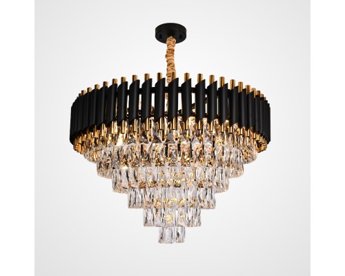 Подвесная люстра Empire Black Chandelier Crystal D 70 ImperiumLoft