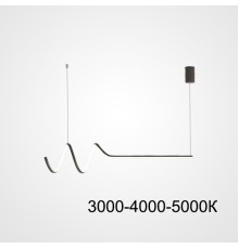 Подвесной светильник DAMARIS L70 Black Трехцветный свет ImperiumLoft