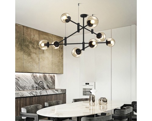 Люстра на штанге GAP черный ImperiumLoft