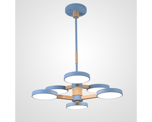 Люстра на штанге TURNA DBL L6 Blue