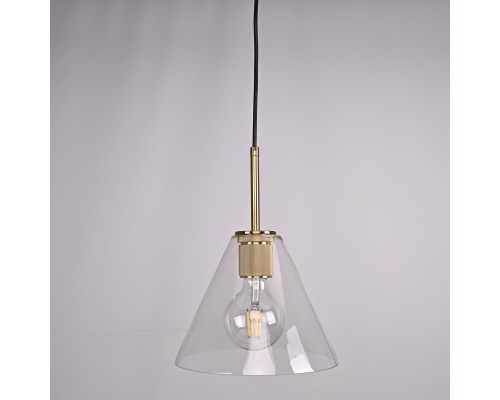 Подвесной светильник RH Utilitaire Funnel Pendant Brass ImperiumLoft