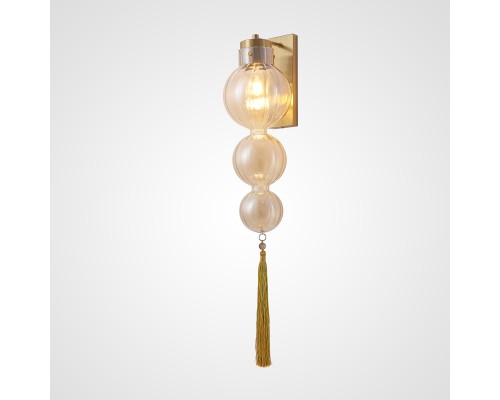 Бра Heathfield Lighting - Medina Wall brass/amber