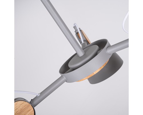 Люстра на штанге ROLLA 3 Gray