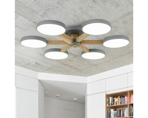 Потолочная люстра TURNA 3 Gray