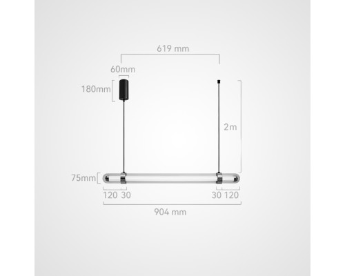 Подвесной светильник TIME TUNNEL WAVY L90 ImperiumLoft