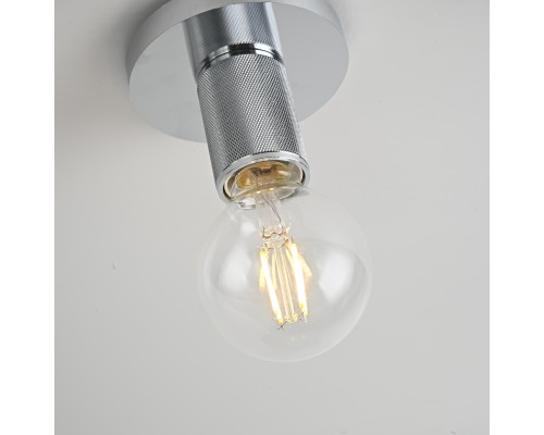 Потолочный светильник RH Utilitaire Socket Flushmount Silver ImperiumLoft