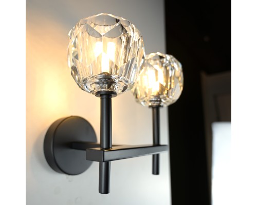 Бра Boule de Cristal Double Sconce Brass Черный