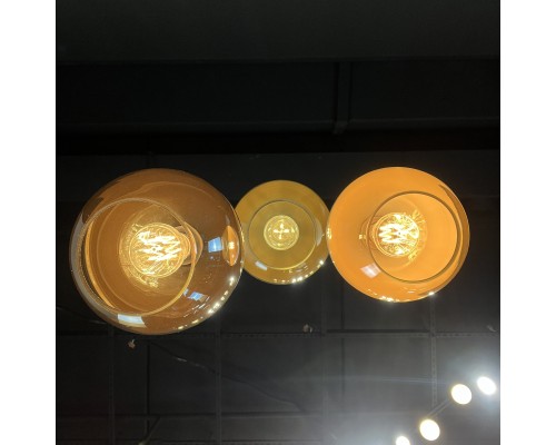 Подвесной светильник NORD C D20 Black/Amber ImperiumLoft