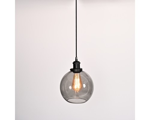 Подвесной светильник Loft Clear Glass Sphere Cloche Дымчатый ImperiumLoft