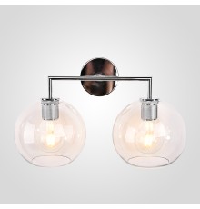Бра RH Utilitaire Globe Shade Double Sconce Silver ImperiumLoft