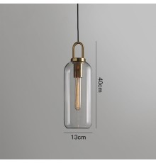 Подвесной светильник GAUSS 40 прозрачный ImperiumLoft