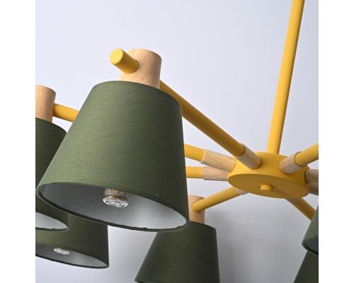 Люстра на штанге NATURA A GREEN 8