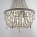 Люстра Anselme White Wood Large Chandelier