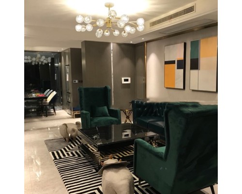 Люстра на штанге Boule De Cristal Round Chandelier 18