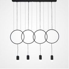 Подвесной светильник FORVET BLACK L4 ImperiumLoft