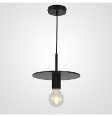 Подвесной светильник RH Utilitaire Disk Shade Pendant Black ImperiumLoft