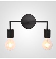Бра RH Utilitaire Double Sconce Black ImperiumLoft
