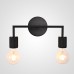 Бра RH Utilitaire Double Sconce Black
