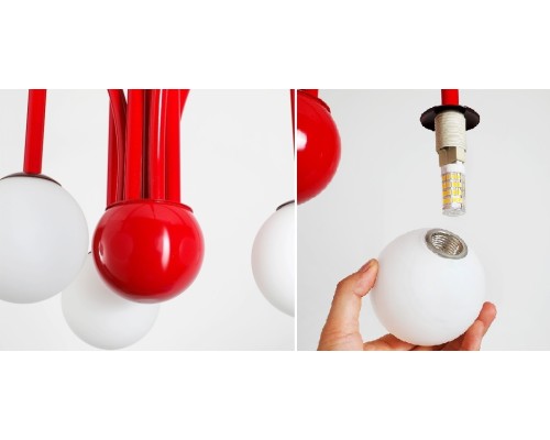 Люстра на штанге Fontana Amorosa Gran Finale Red ImperiumLoft