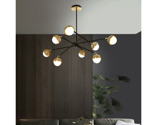 Люстра на штанге KENDALL L10 Black Gold ImperiumLoft