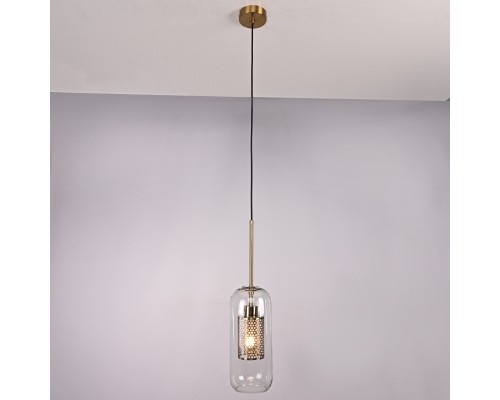 Подвесной светильник CATCH F cylinder brass D12