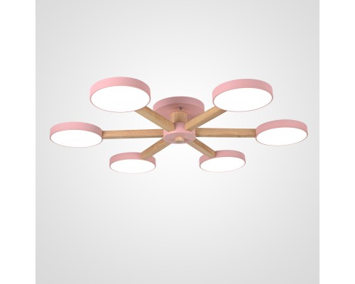 Потолочная люстра TURNA 6 Pink