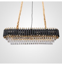 Подвесная люстра Empire Black Rectangular Chandelier Crystal ImperiumLoft