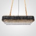 Подвесная люстра Empire Black Rectangular Chandelier Crystal ImperiumLoft