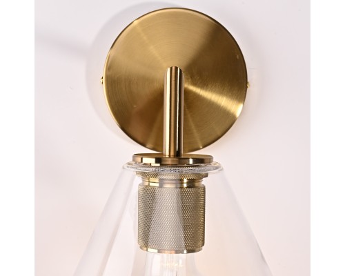 Бра RH Utilitaire Funnel Shade Single Sconce Brass