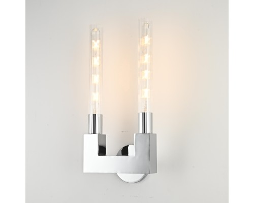 Бра CANELLE wall lamp DOUBLE Sconces Chrome ImperiumLoft