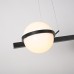 Реечный подвесной светильник PALMA Wall lamp 3 шара + 1 вазон горизонтальная ImperiumLoft