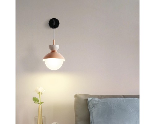 Настенный светильник POMPON WALL Grey Pink ImperiumLoft