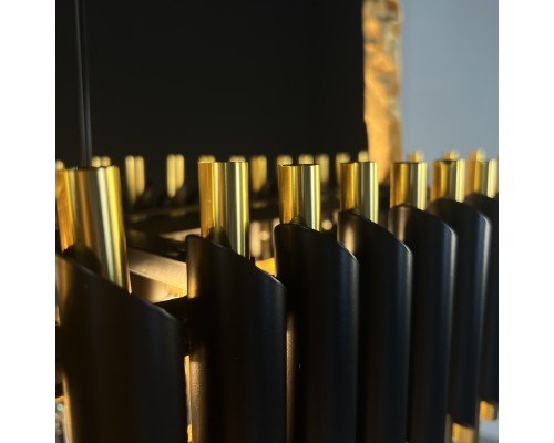 Подвесная люстра Empire Black Rectangular Chandelier Crystal ImperiumLoft