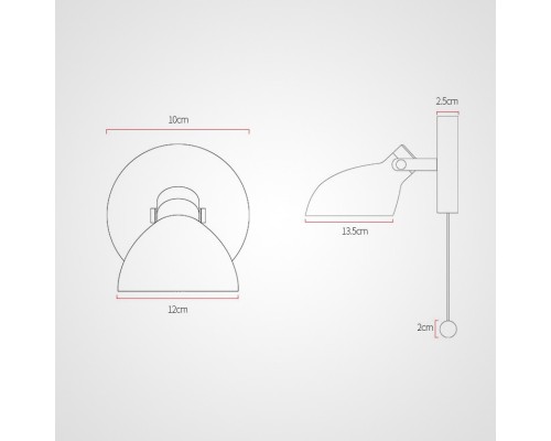 Настенное бра ONDER Green ImperiumLoft