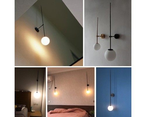 Настенный светильник LINES Ball 200 Gold